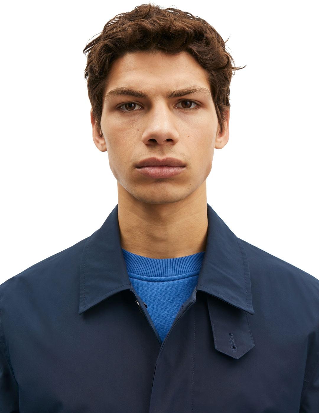 Samsoe Samsoe Sabo Gabardina Hombre Azul Marino