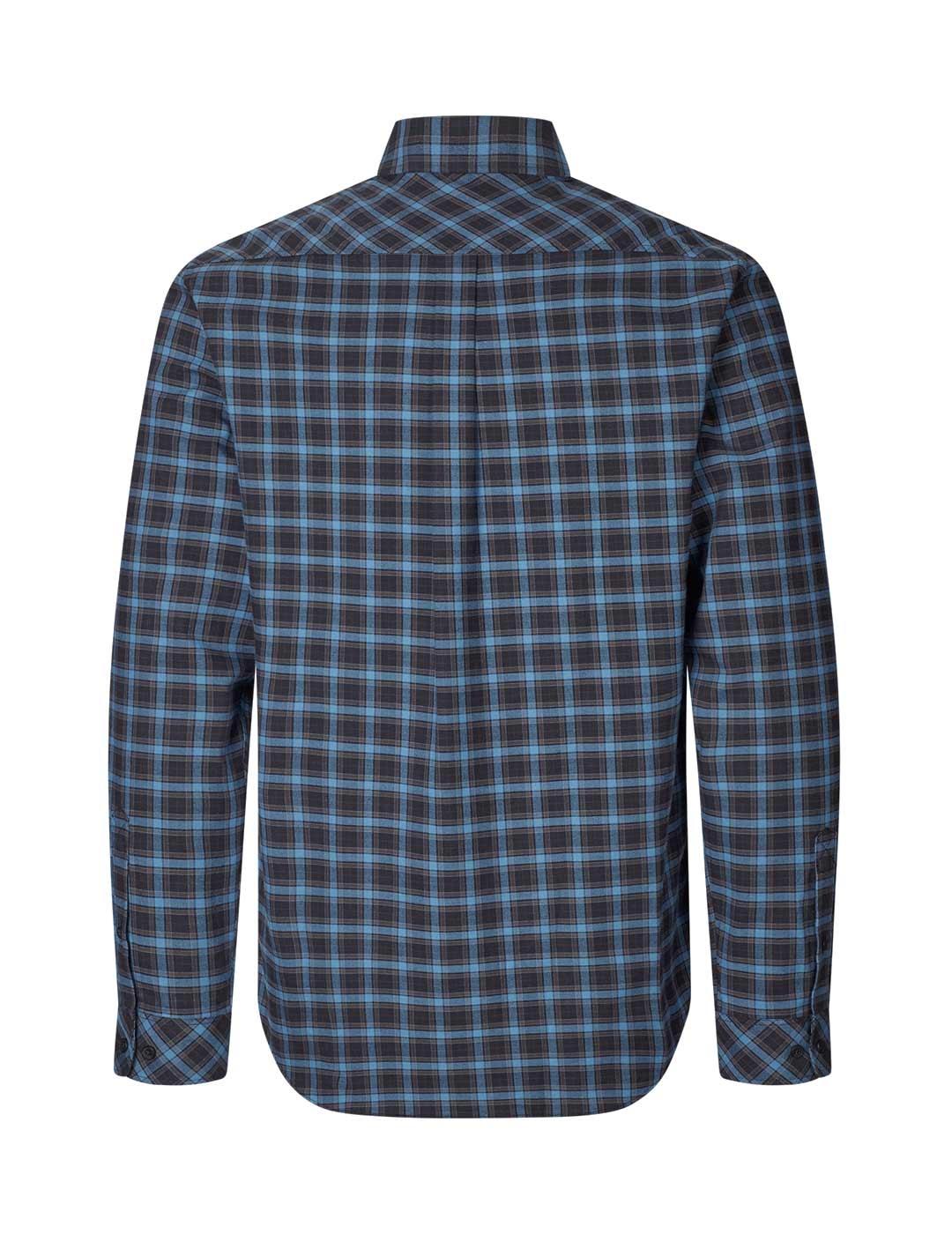 Samsoe Samsoe Saliam Camisa Hombre Cuadros Azul