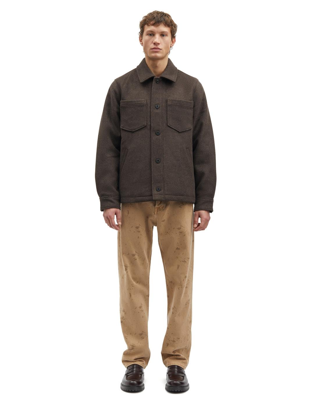  Samsoe Samsoe Pally Sobrecamisa Hombre Marrón