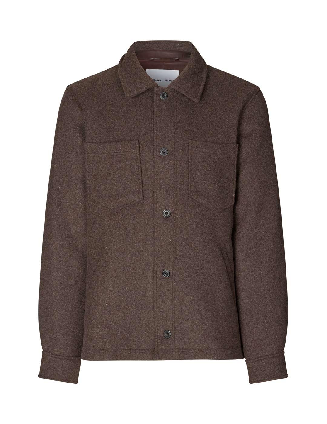  Samsoe Samsoe Pally Sobrecamisa Hombre Marrón