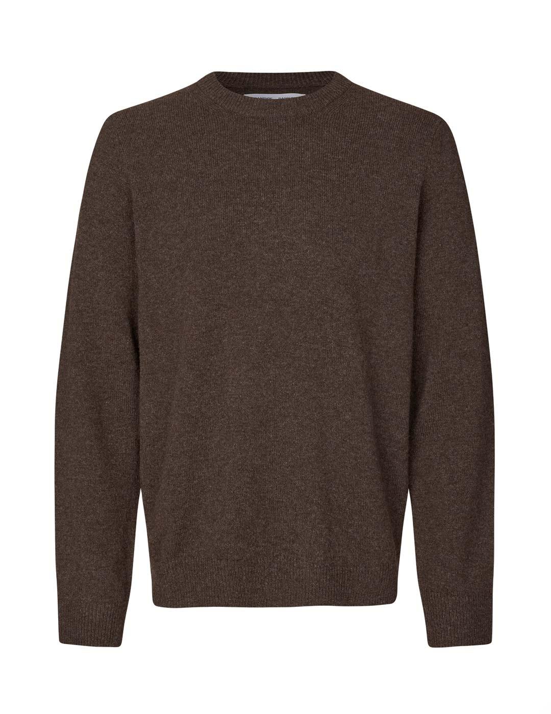 Samsoe Samsoe Isak Jersey Hombre Marrón