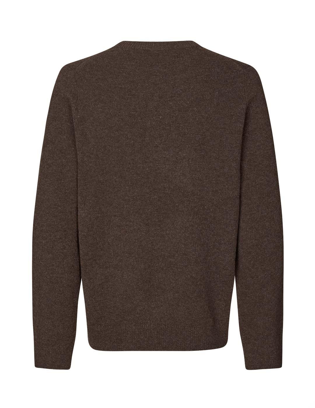 Samsoe Samsoe Isak Jersey Hombre Marrón