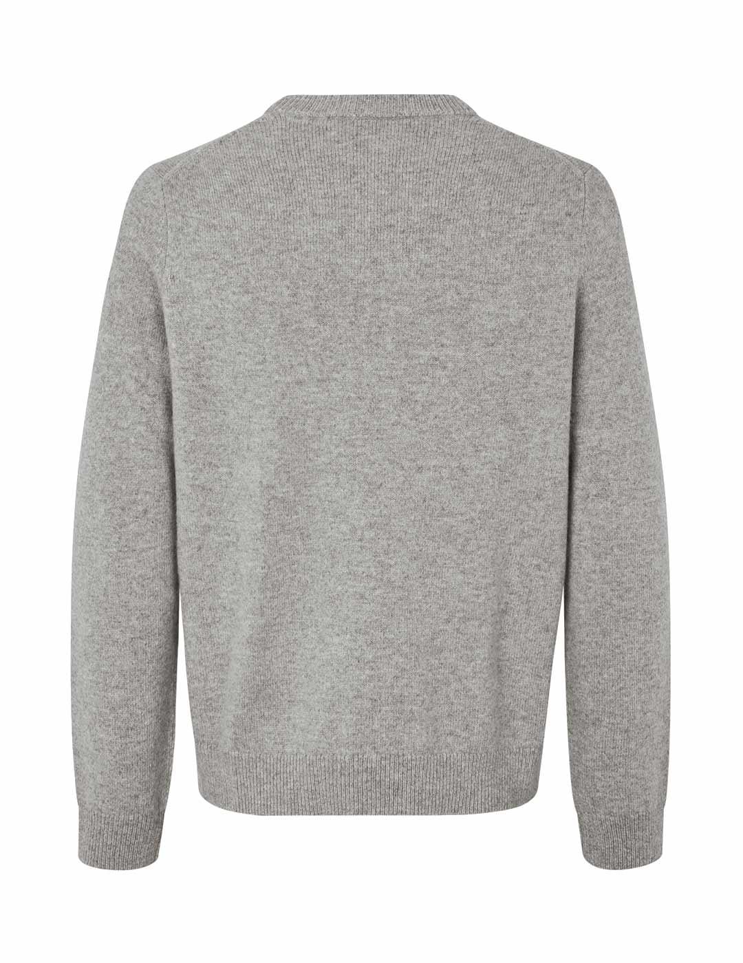 Samsoe Samsoe Sapatrik Jersey Hombre Gris