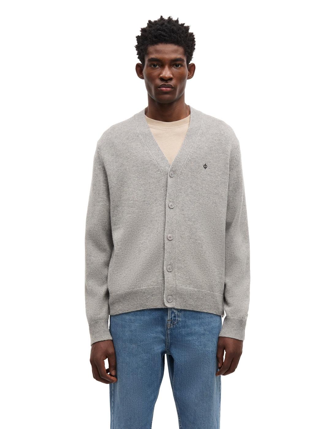 Samsoe Samsoe Sapatrik Cardigan Hombre Gris