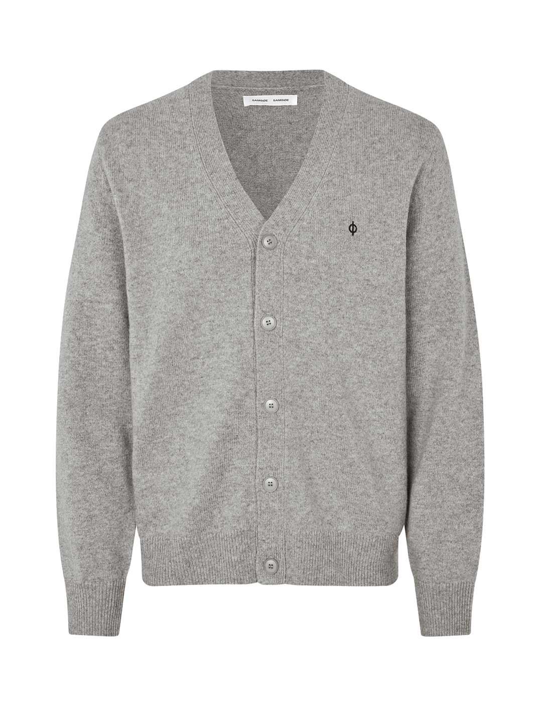 Samsoe Samsoe Sapatrik Cardigan Hombre Gris