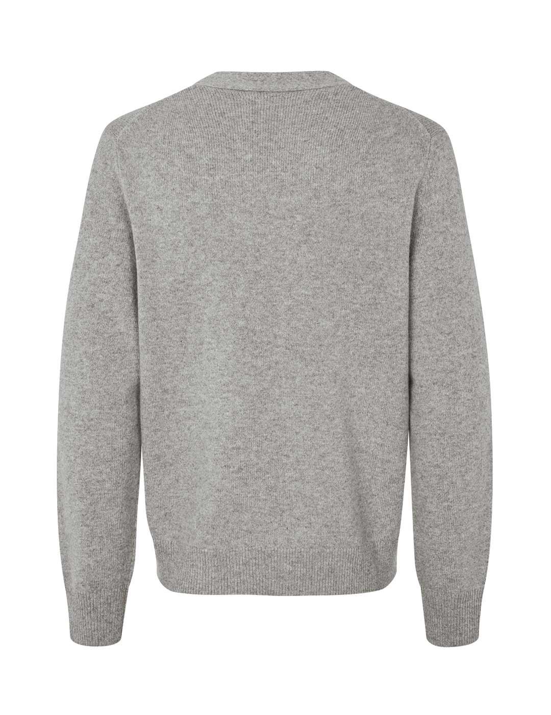 Samsoe Samsoe Sapatrik Cardigan Hombre Gris
