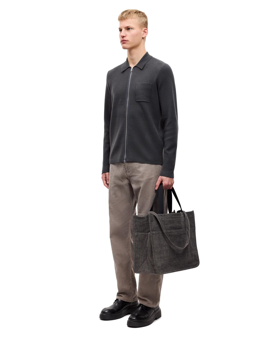 Samsoe Samsoe Guna Chaqueta Cremallera Hombre Gris