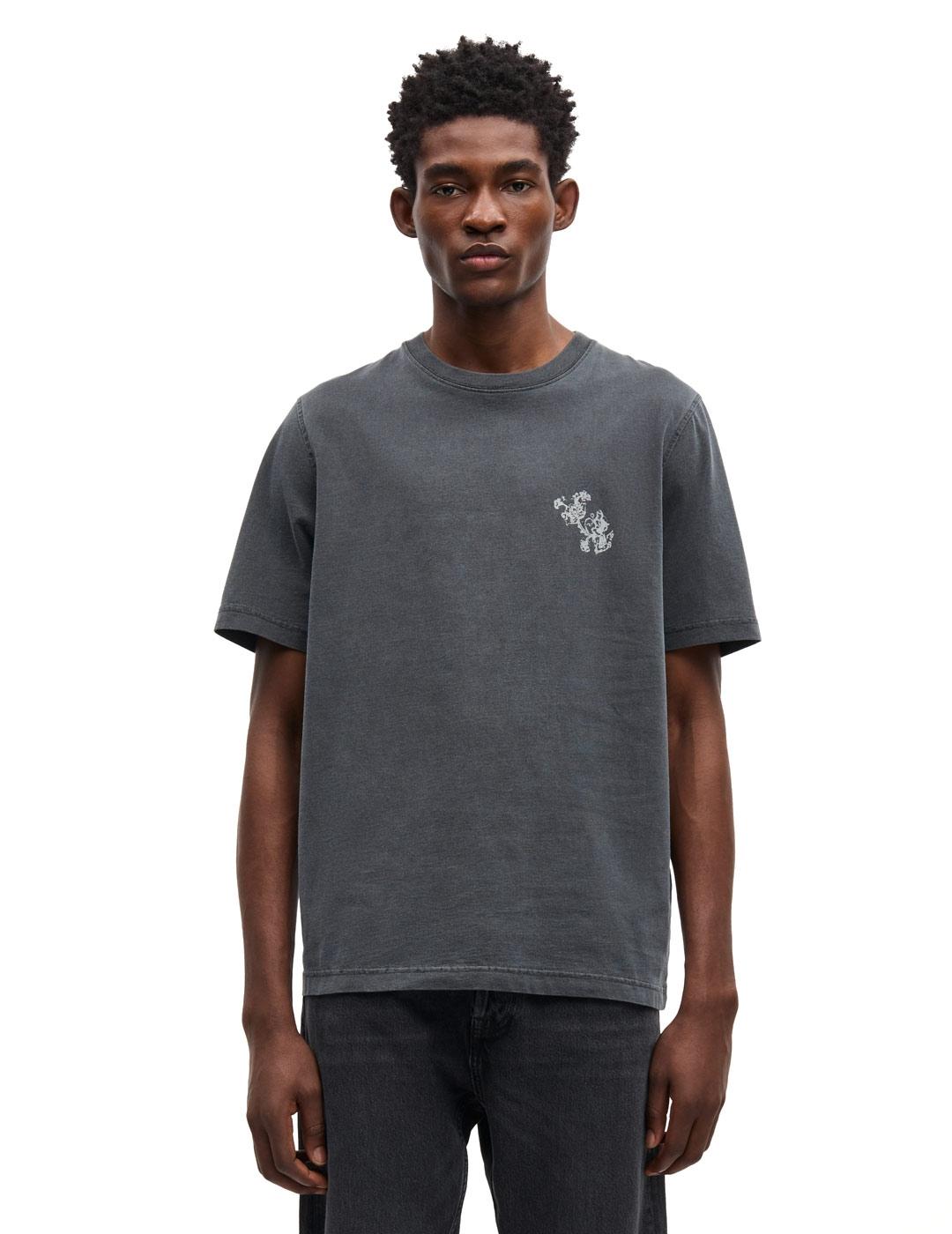 Samsoe Samsoe Saphil Camiseta Hombre Gris