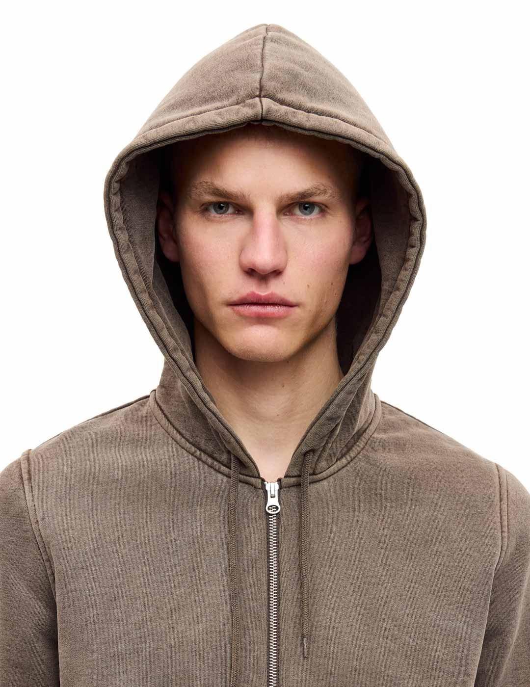 Samsoe Samsoe Sapiet Sudadera Cremallera Hombre Marrón