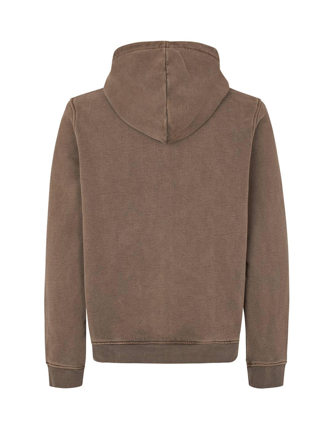 Samsoe Samsoe Sapiet Sudadera Cremallera Hombre Marrón