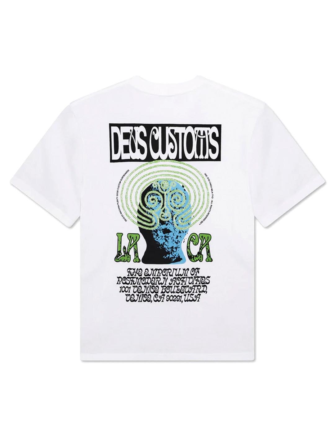 Deus Ex Machina Labyrinth Camiseta Hombre Blanco Vintage