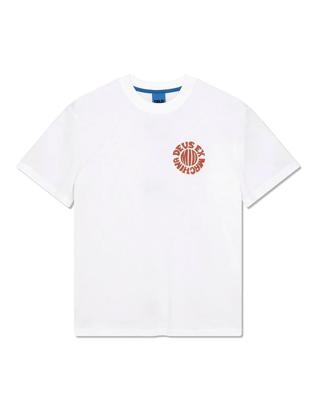 Deus Ex Machina Middie Camiseta Hombre Blanco Vintage