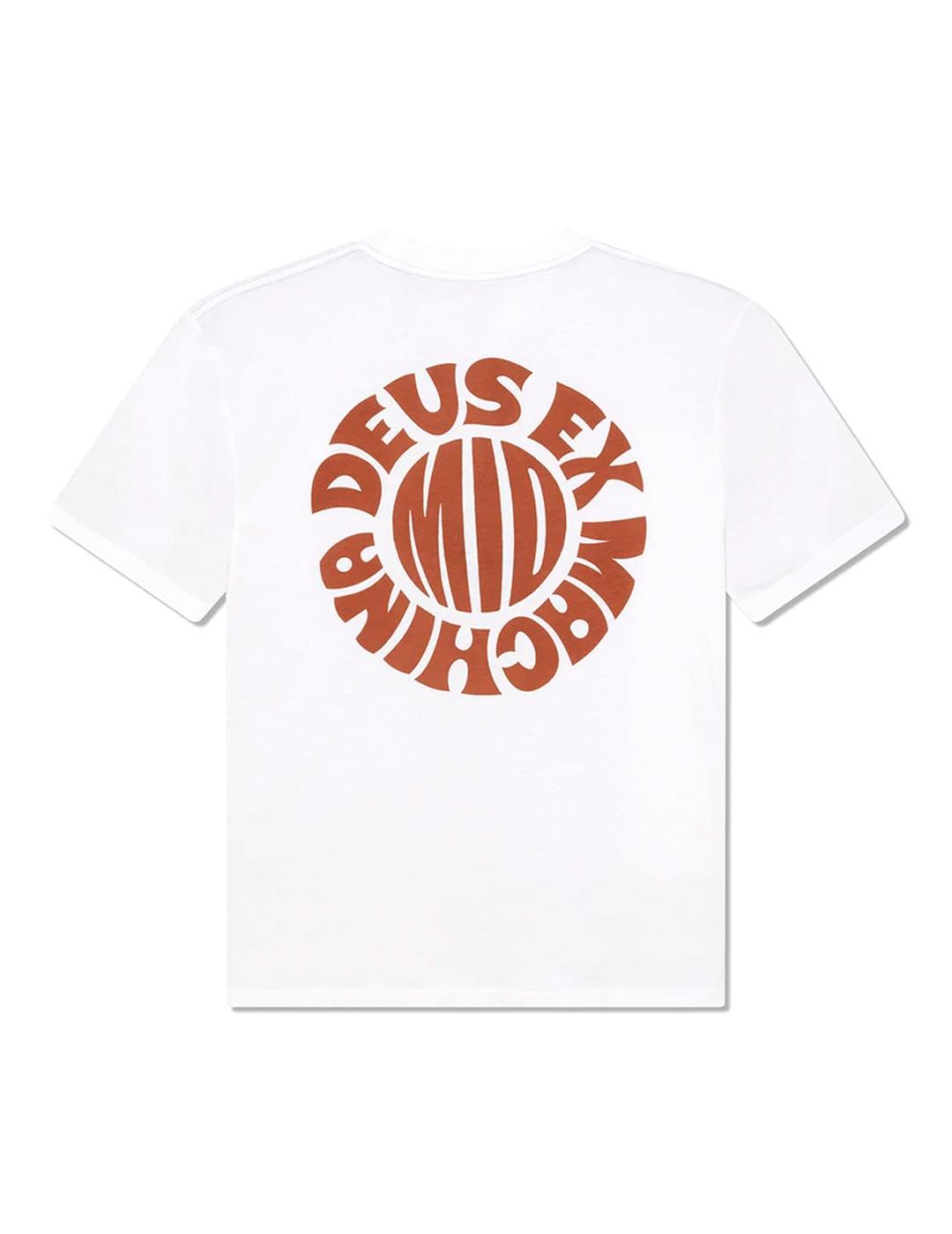 Deus Ex Machina Middie Camiseta Hombre Blanco Vintage