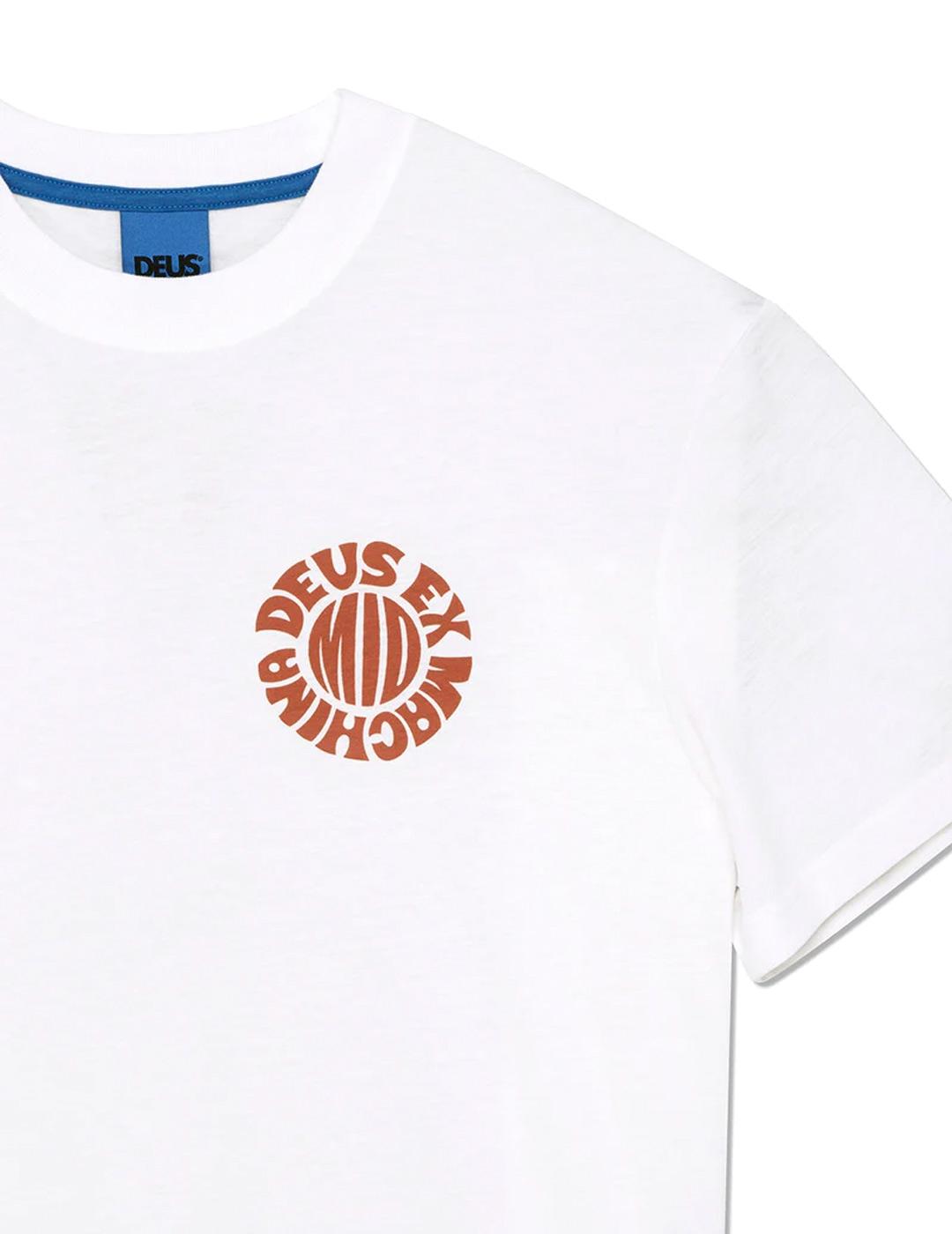 Deus Ex Machina Middie Camiseta Hombre Blanco Vintage