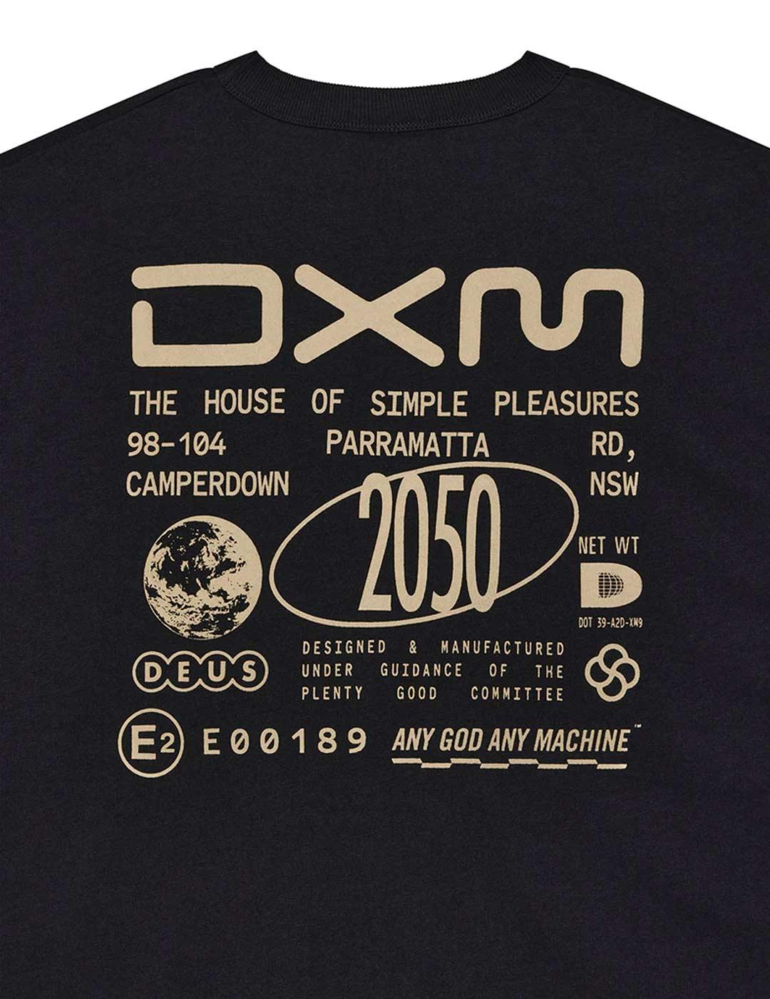 Deus Ex Machina Commitee Camiseta Hombre Negra