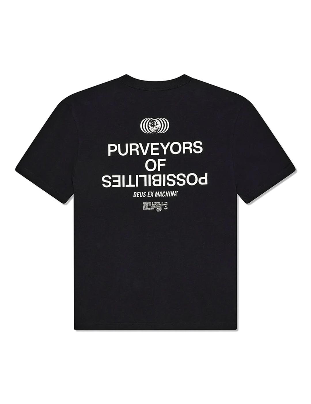  Deus Ex Machina Axis Camiseta Hombre Negra