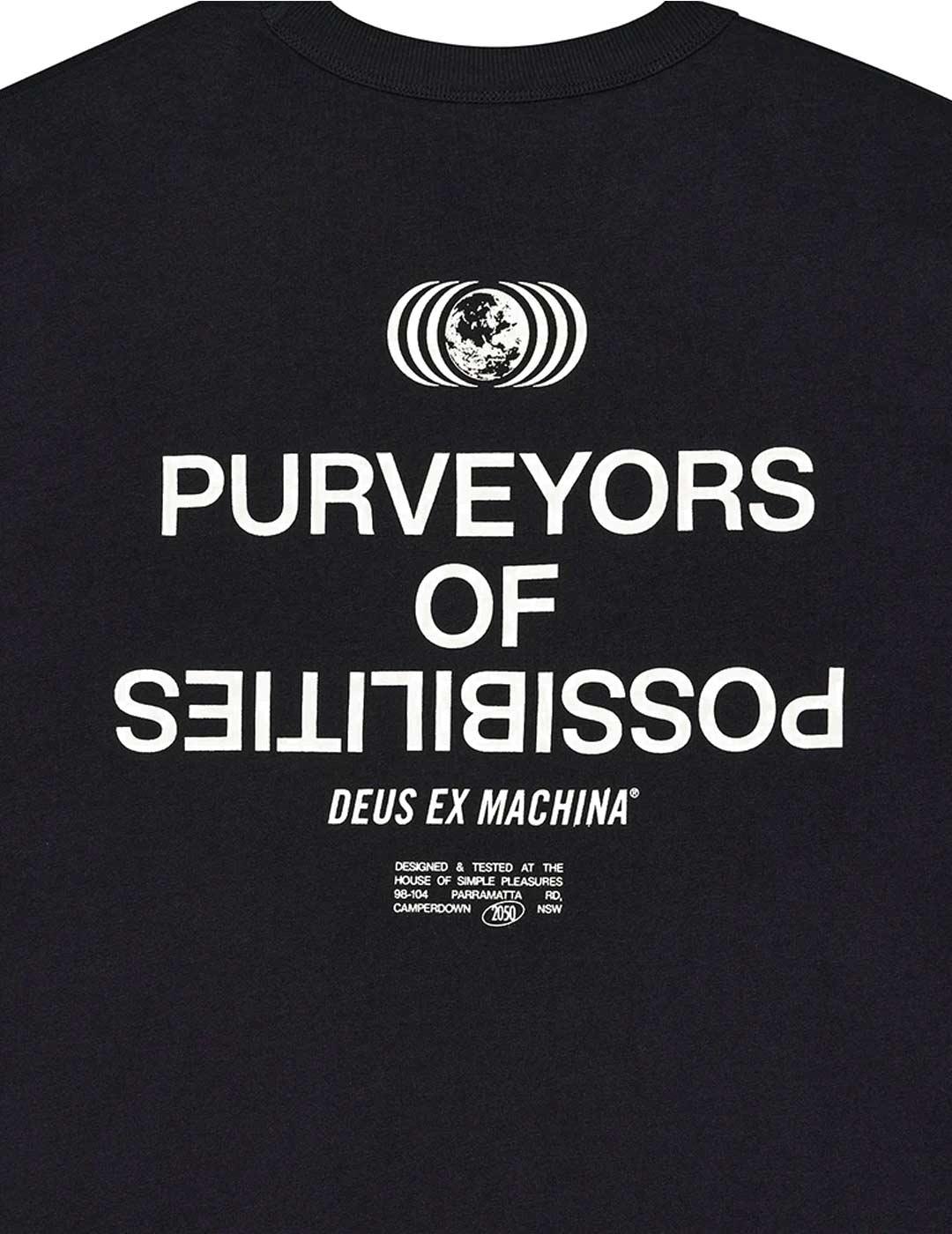  Deus Ex Machina Axis Camiseta Hombre Negra