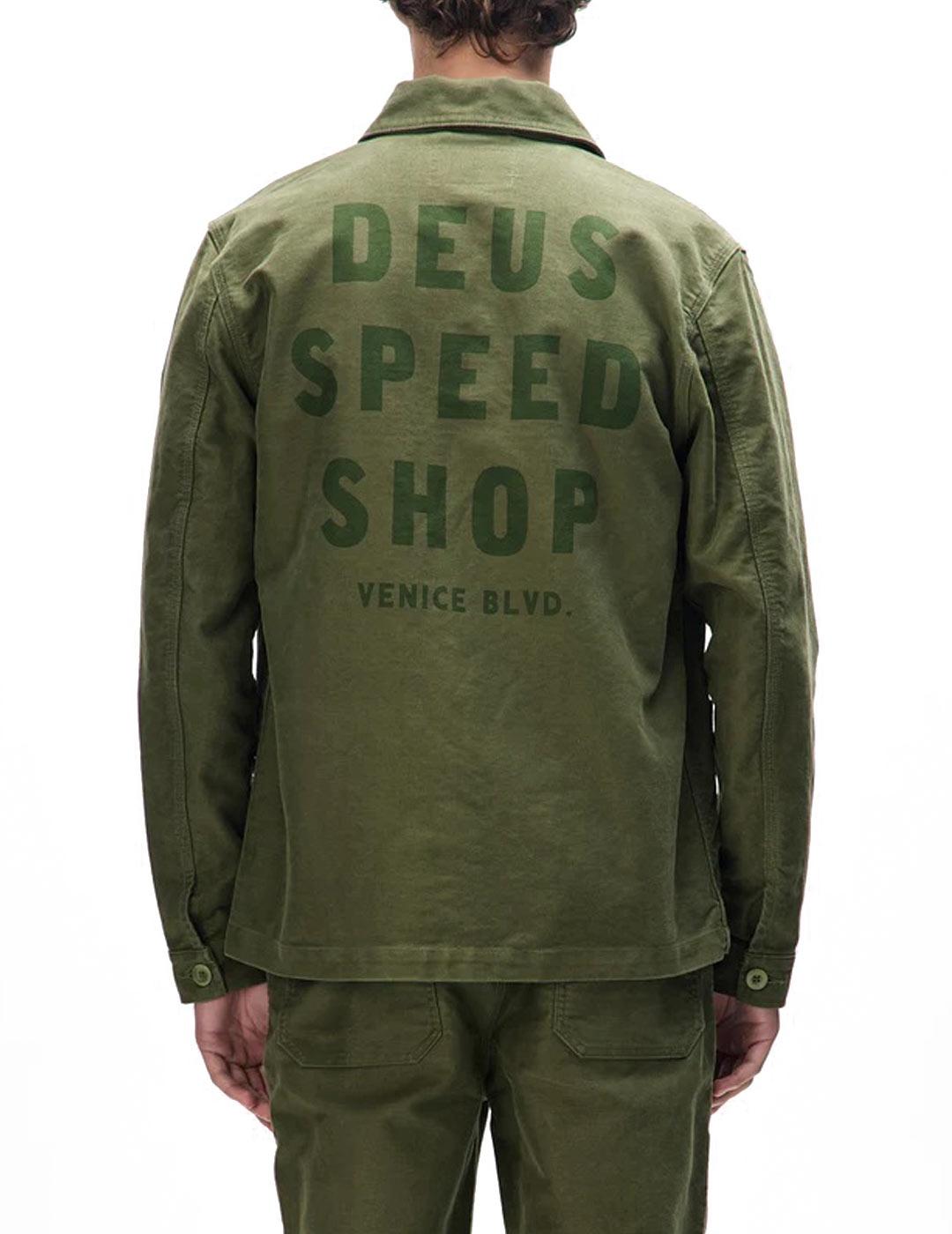 Deus Ex Machina Speedshop Chore Chaqueta Hombre Verde