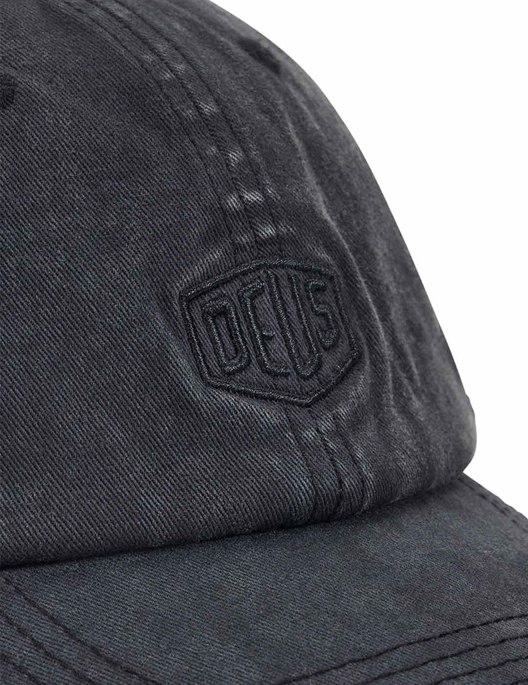 Deus Ex Machina Shield Garment Dyed Gorra Negra Lavada