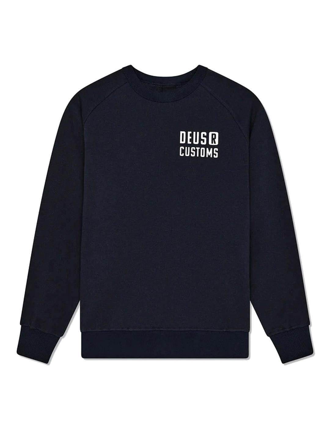 Deus Ex Machina Flecks Sudadera Hombre Azul Marino