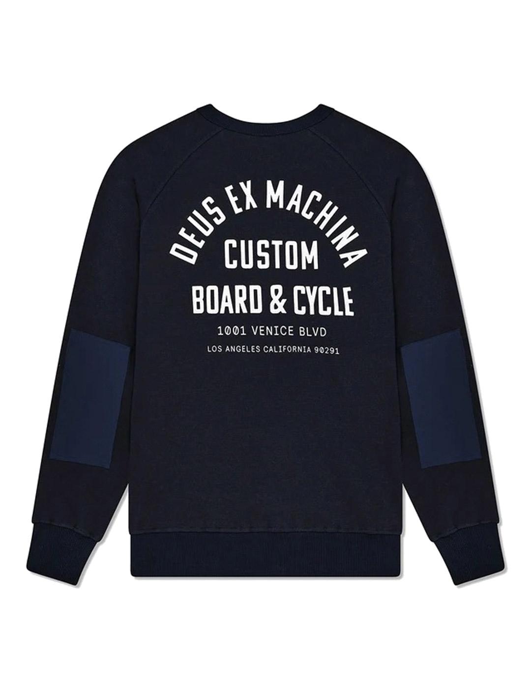 Deus Ex Machina Flecks Sudadera Hombre Azul Marino