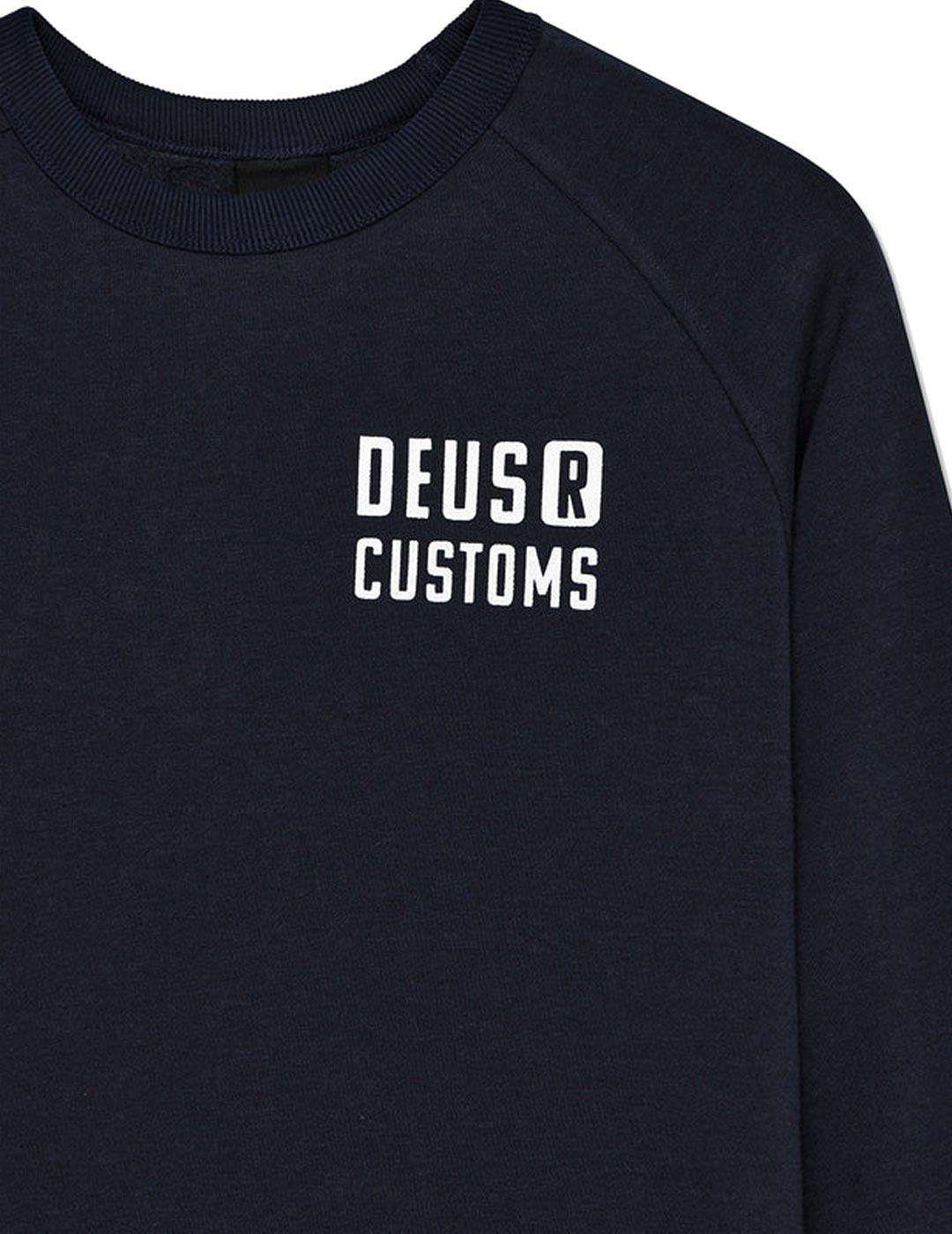 Deus Ex Machina Flecks Sudadera Hombre Azul Marino