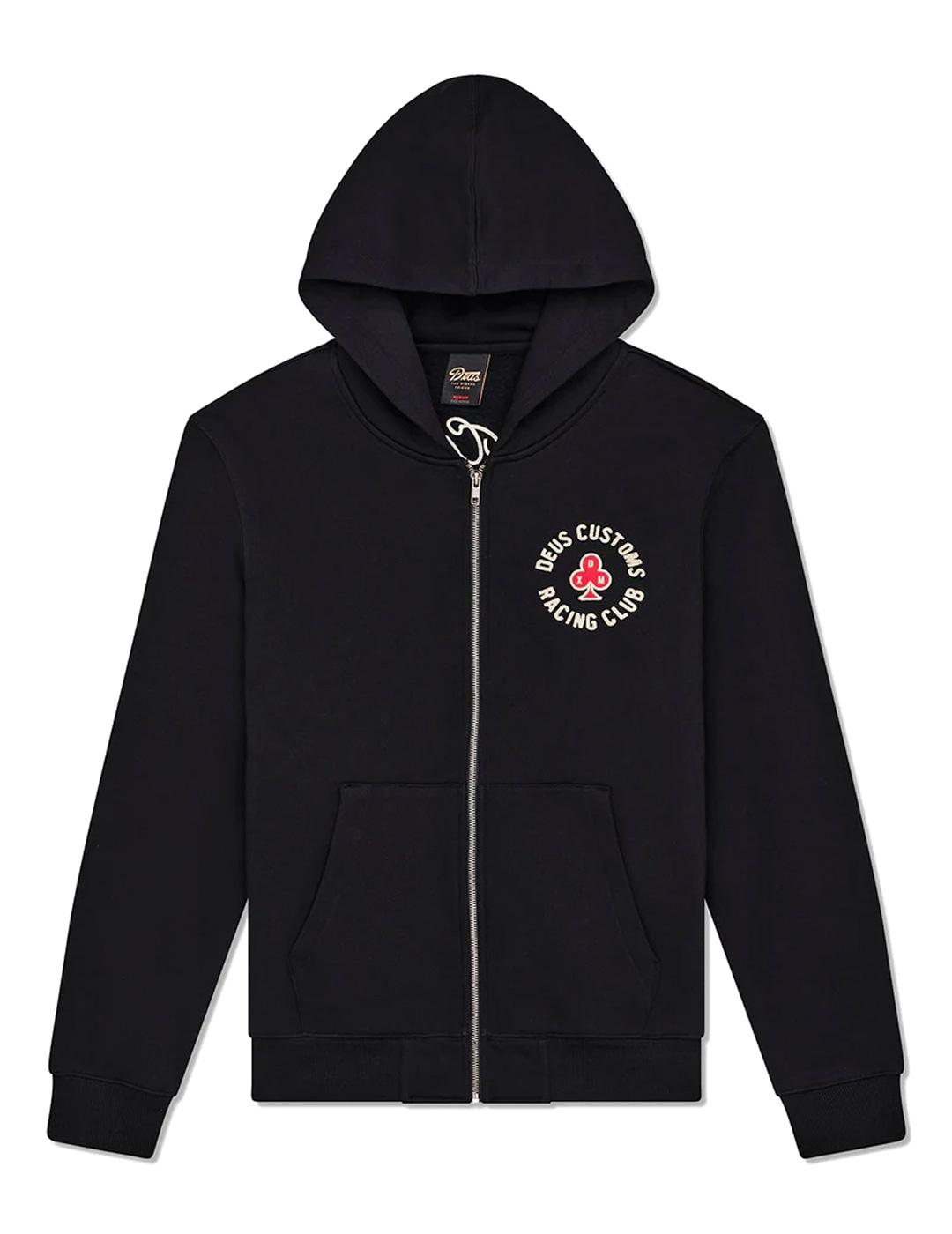 Deus Ex Machina Basto Sudadera Cremallera Hombre Negra