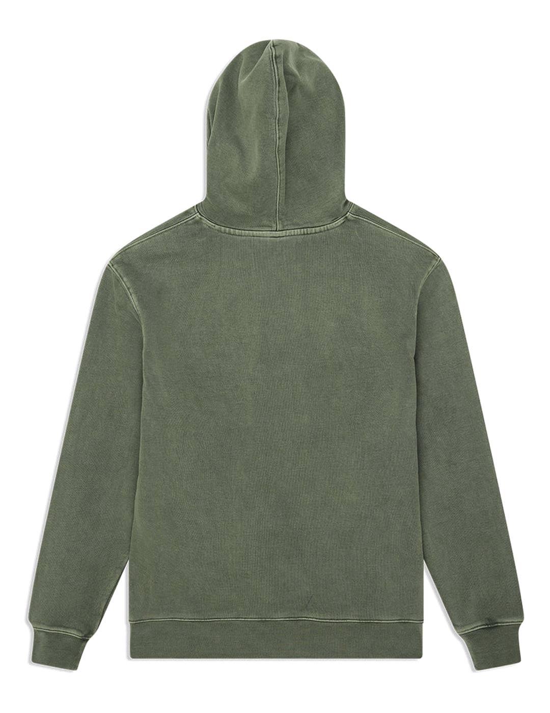Deus Ex Machina Shield Garment Dyed Sudadera Hombre Verde
