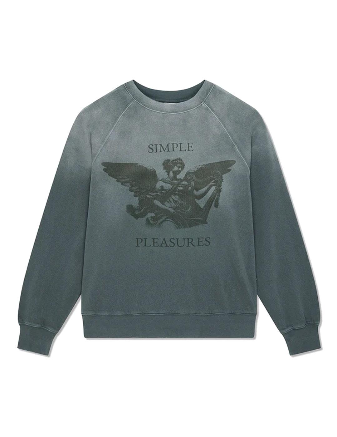 Deus Ex Machina Black And Blue Sudadera Hombre Azul Lavado