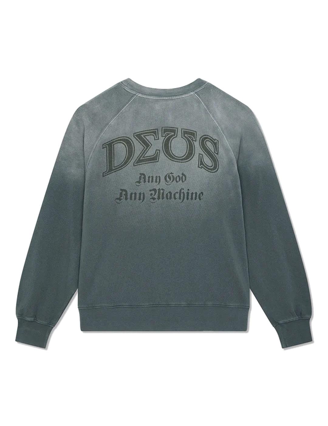 Deus Ex Machina Black And Blue Sudadera Hombre Azul Lavado