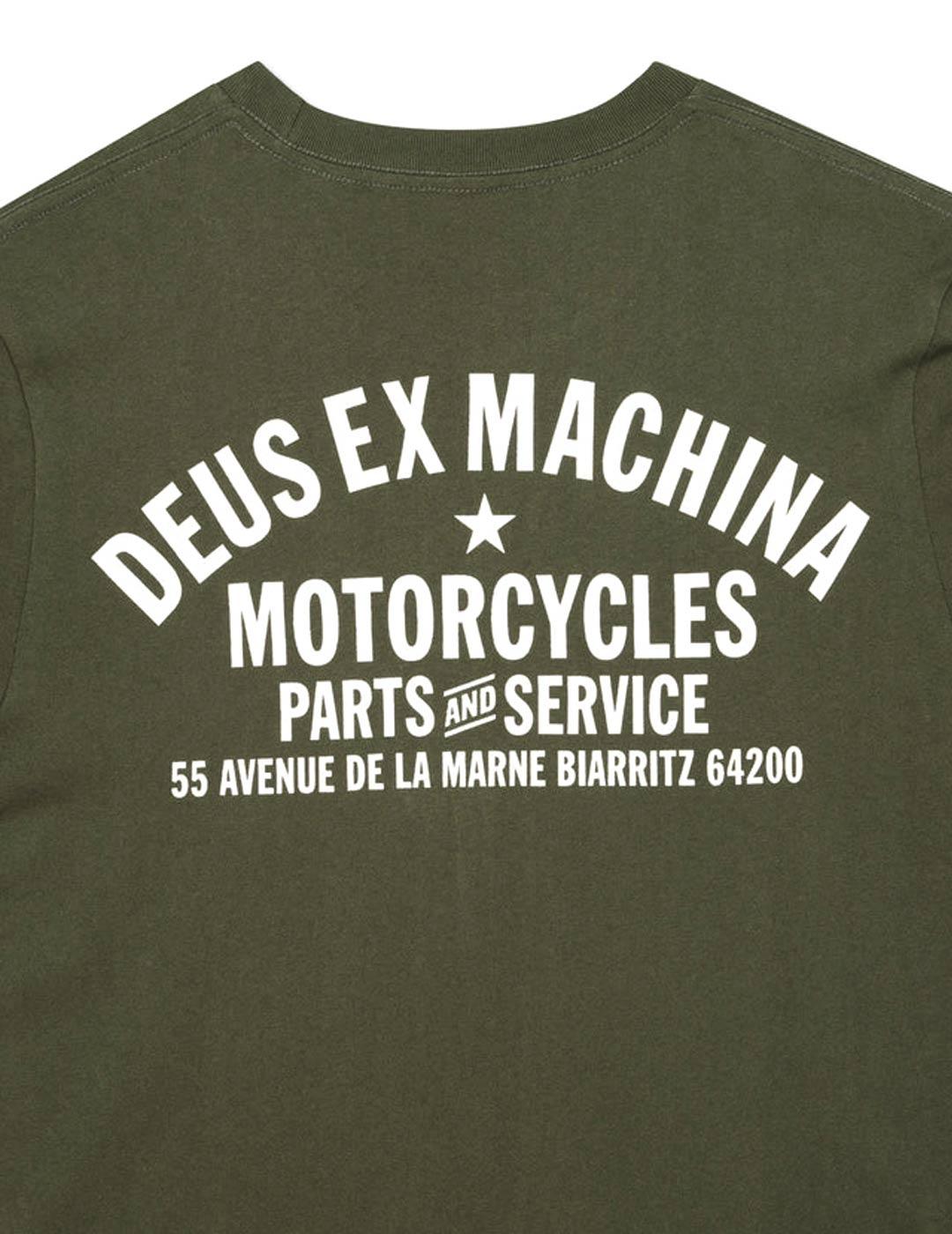 Deus Ex Machina Biarritz Address Camiseta Hombre Verde