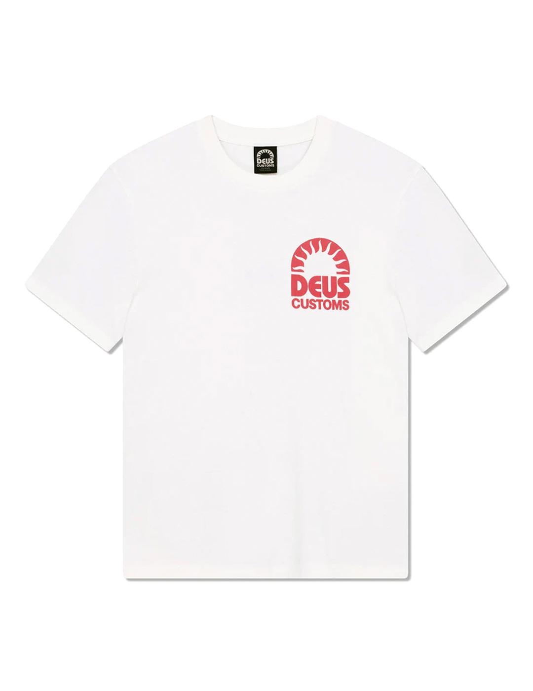 Deus Ex Machina Melodies Camiseta Hombre Blanco Vintage