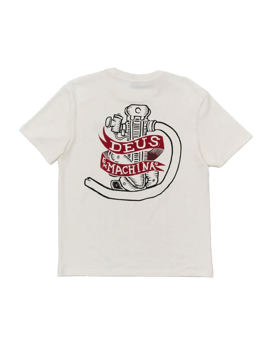 Deus Ex Machina Jailer Sappy Camiseta Hombre Blanca