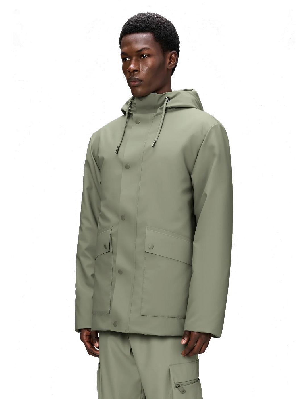 Rains Nome Parka Hombre Verde Claro