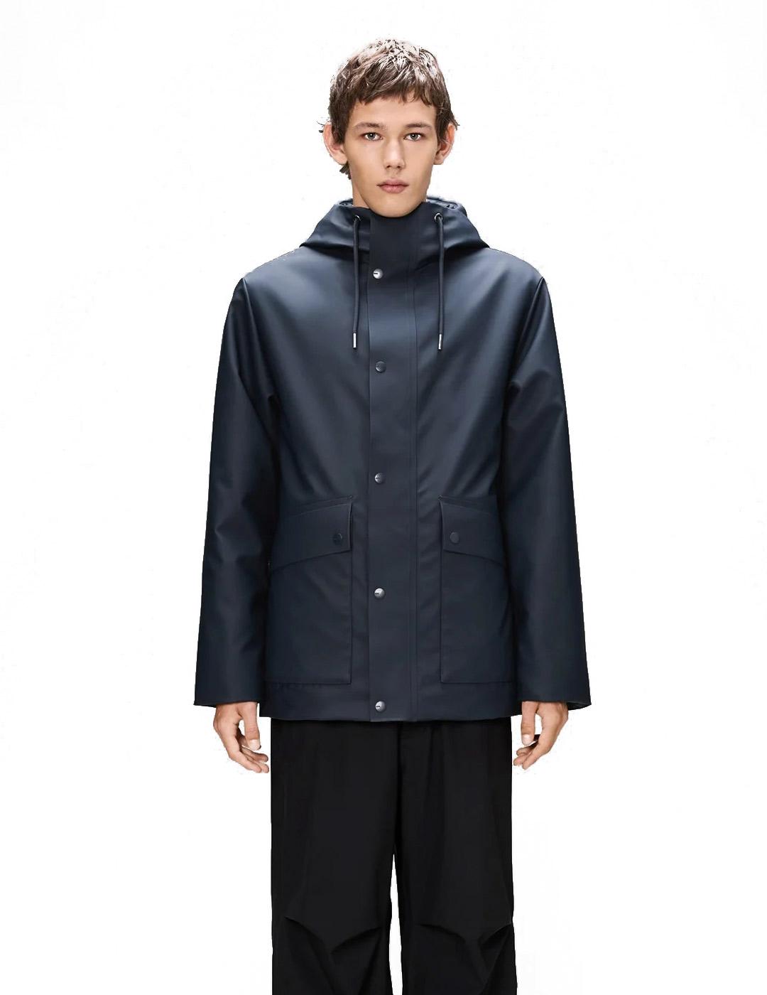 Rains Nome Parka Hombre Azul Marino