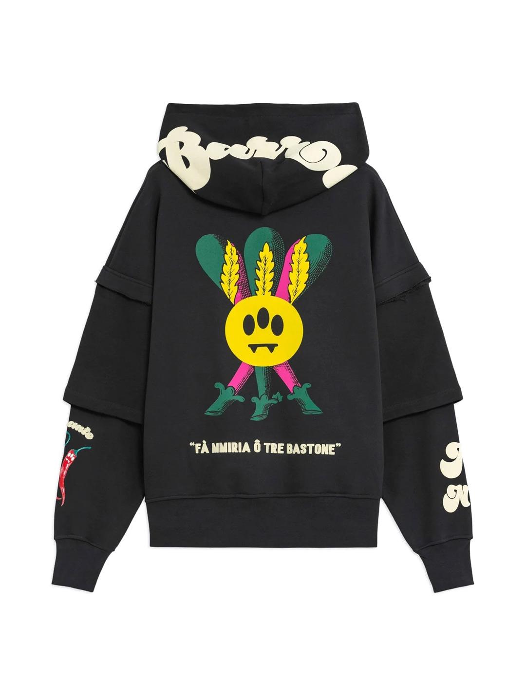 Barrow Bastos Sudadera Hombre Negra