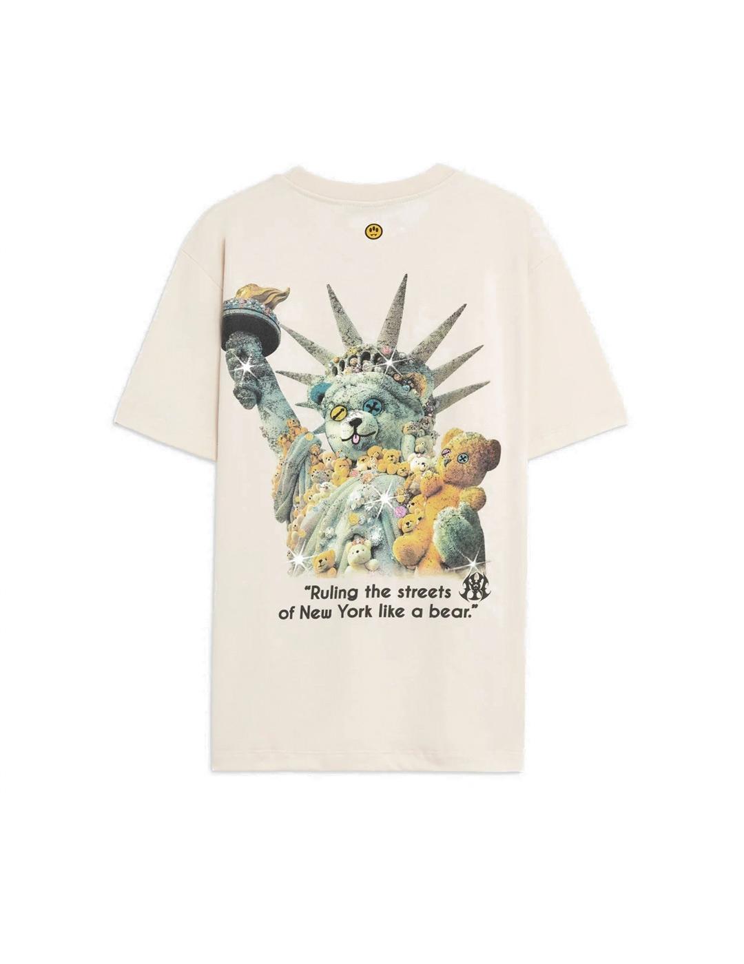 Barrow Estatua de la Libertad Camiseta Hombre Beige