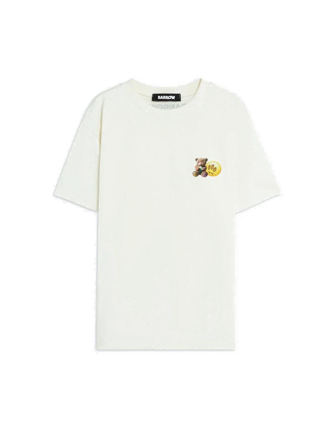 Barrow Osito Camiseta Hombre Blanca