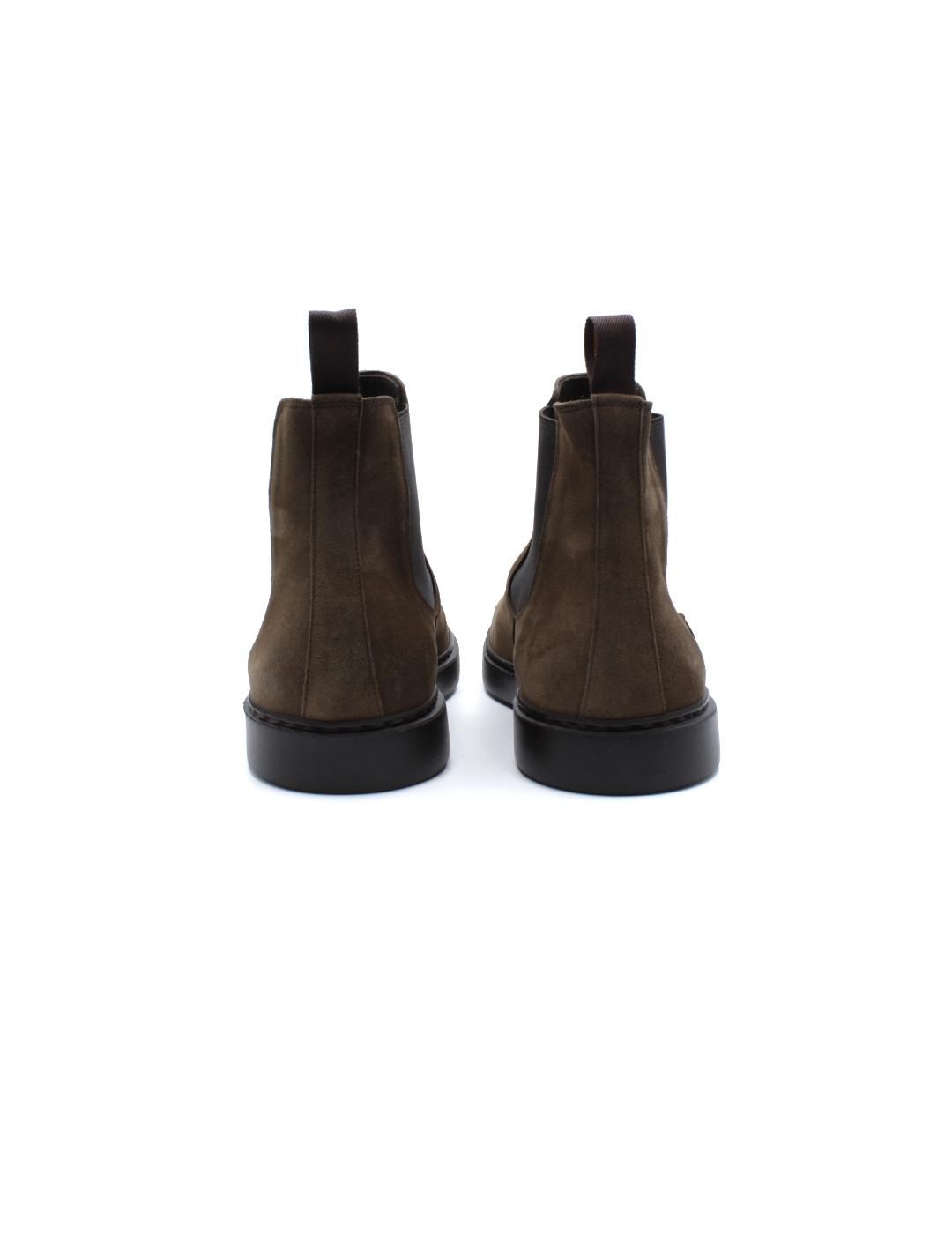 Calce Kylian Botín Chelsea Ante Hombre Verde Marrón