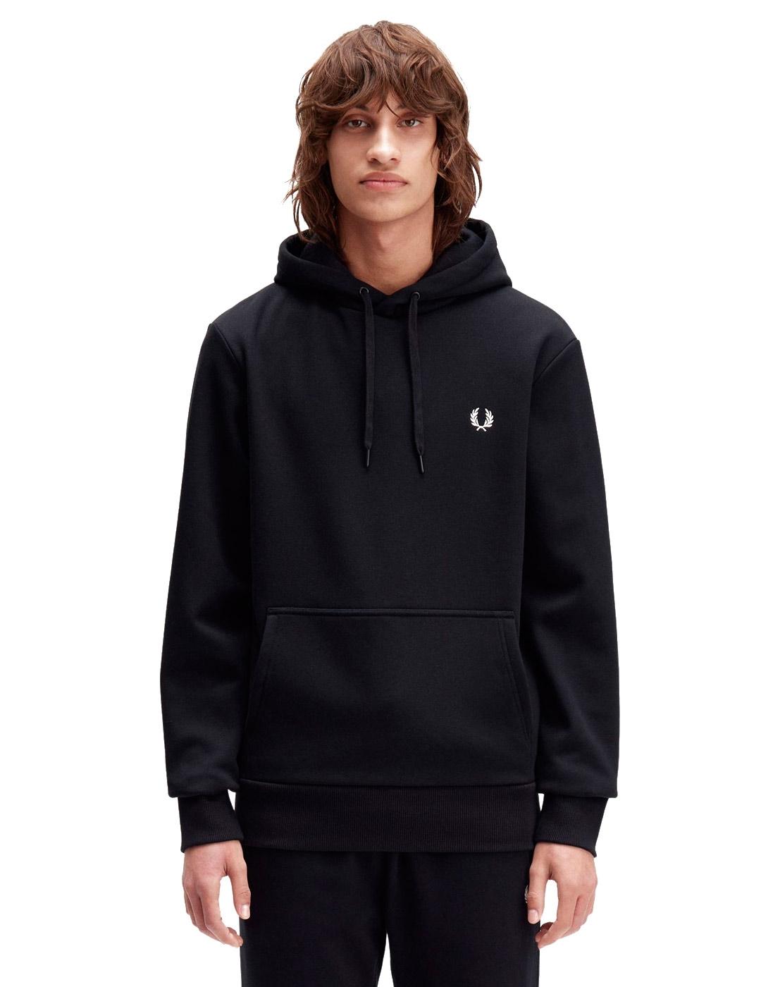 Fred Perry M1371 Sudadera Hombre Negra