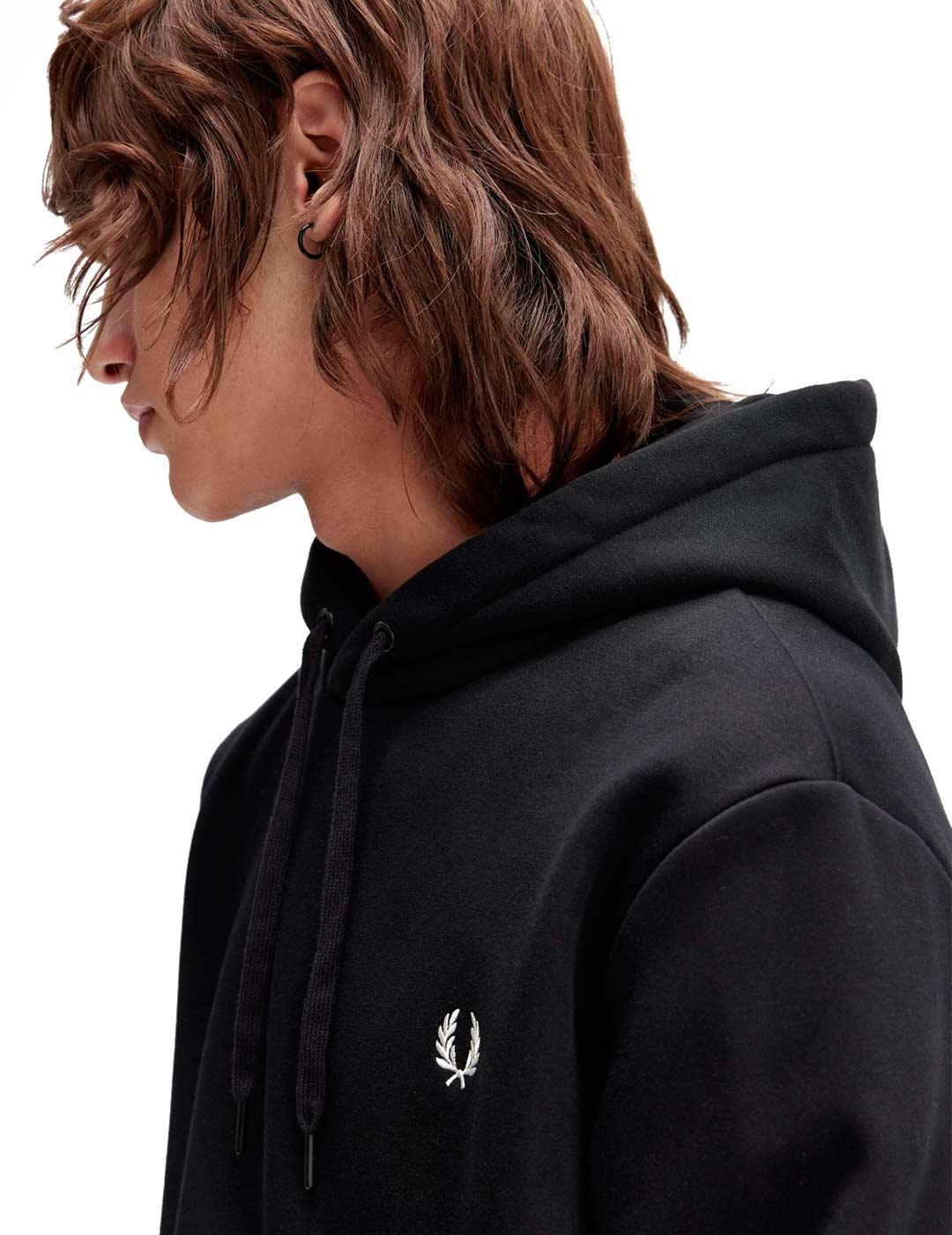 Fred Perry M1371 Sudadera Hombre Negra