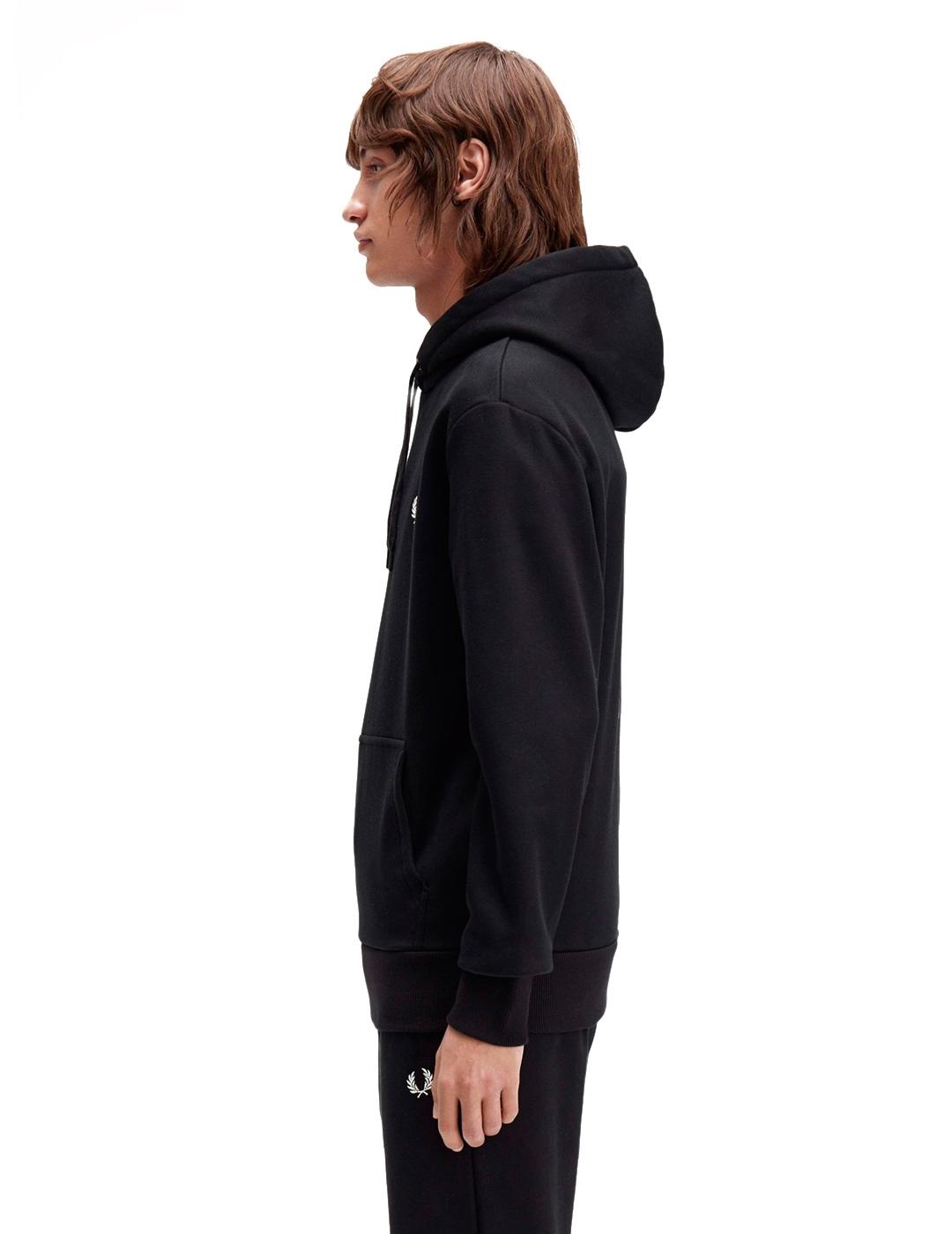 Fred Perry M1371 Sudadera Hombre Negra