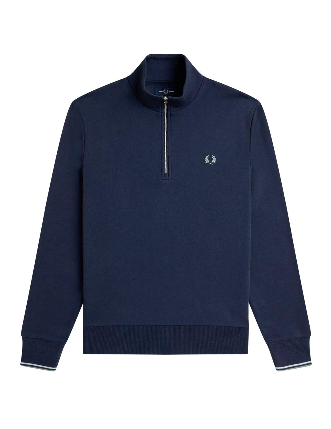 Fred Perry M3574 Sudadera Hombre Azul