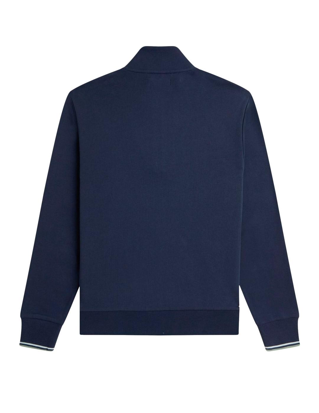 Fred Perry M3574 Sudadera Hombre Azul