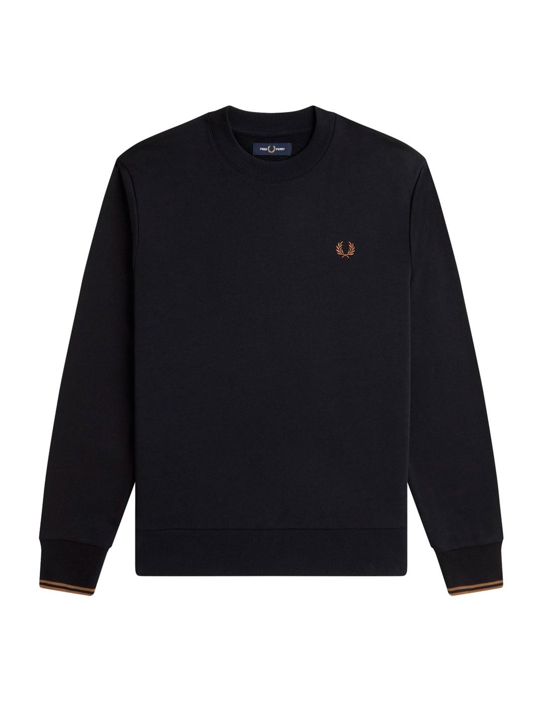 Fred Perry M7535 Sudadera Hombre Negra