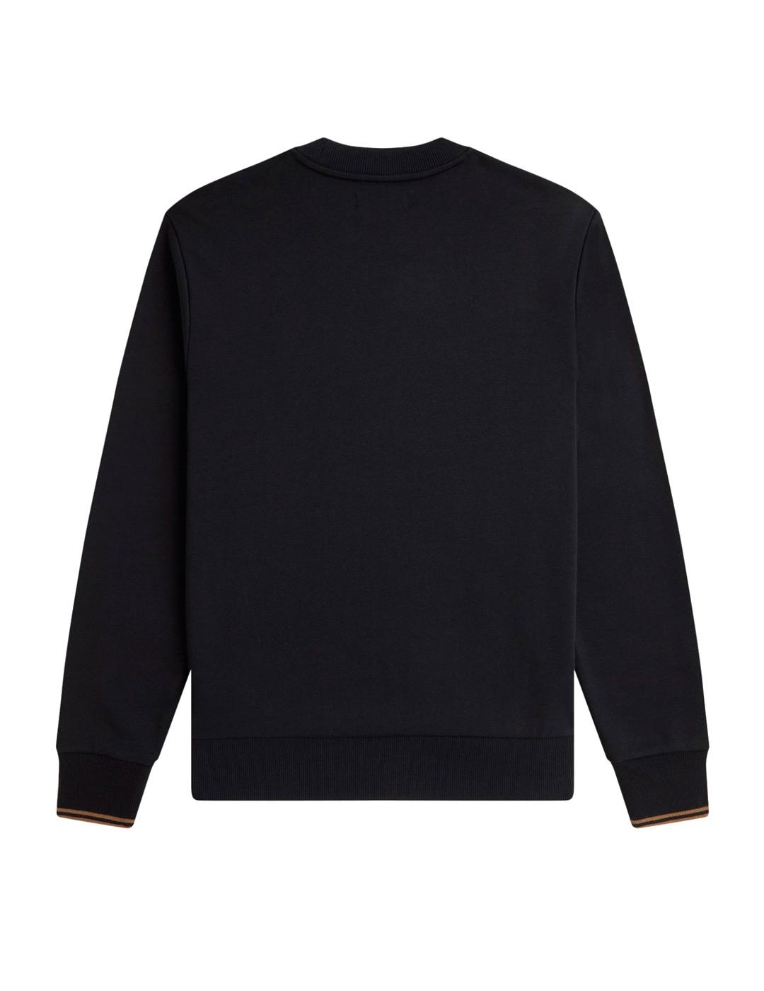 Fred Perry M7535 Sudadera Hombre Negra